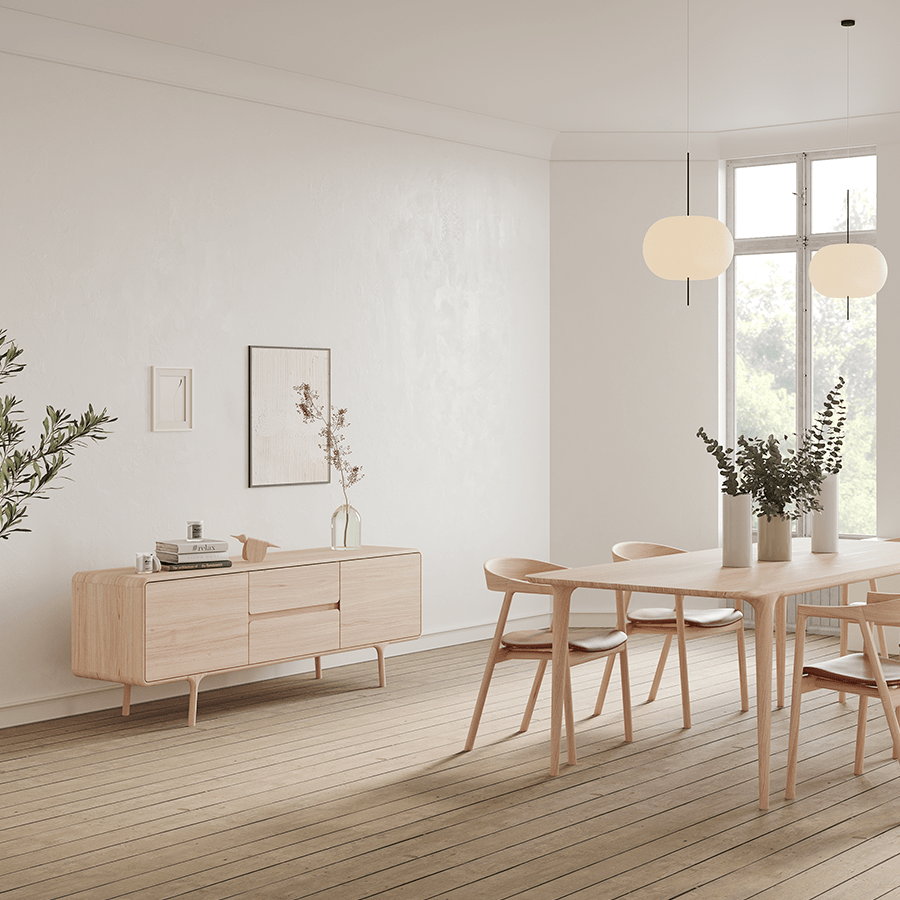 GAZZDA FAWN SIDEBOARD OAK 180 - DYKE & DEAN