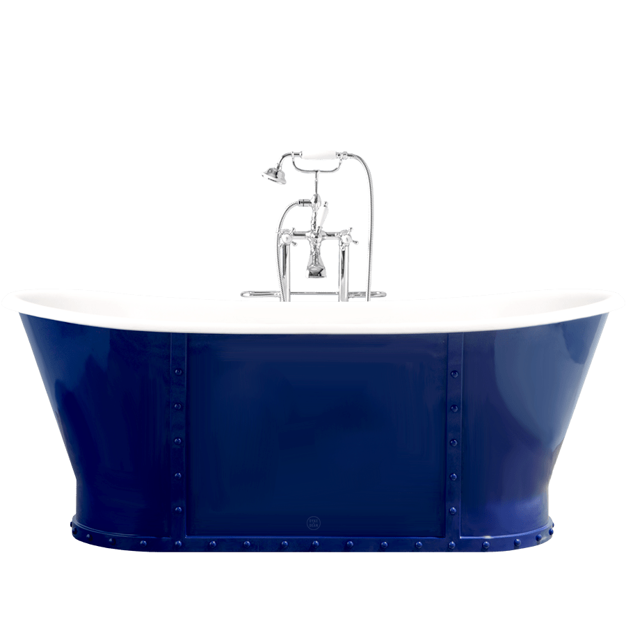 LUXURY RIVETED ENAMEL CAST IRON BATHTUB COLOUR - DYKE & DEAN