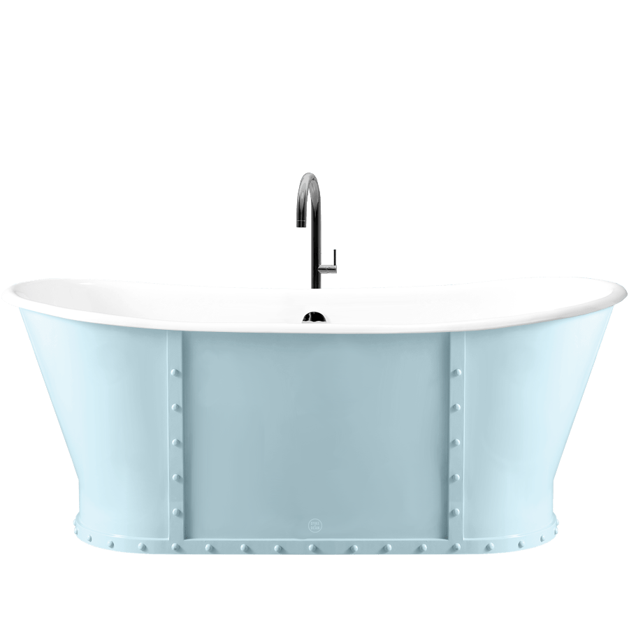 LUXURY RIVETED ENAMEL CAST IRON BATHTUB COLOUR - DYKE & DEAN