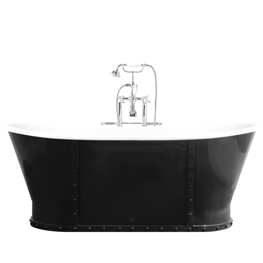 LUXURY RIVETED ENAMEL CAST IRON BATHTUB COLOUR - DYKE & DEAN