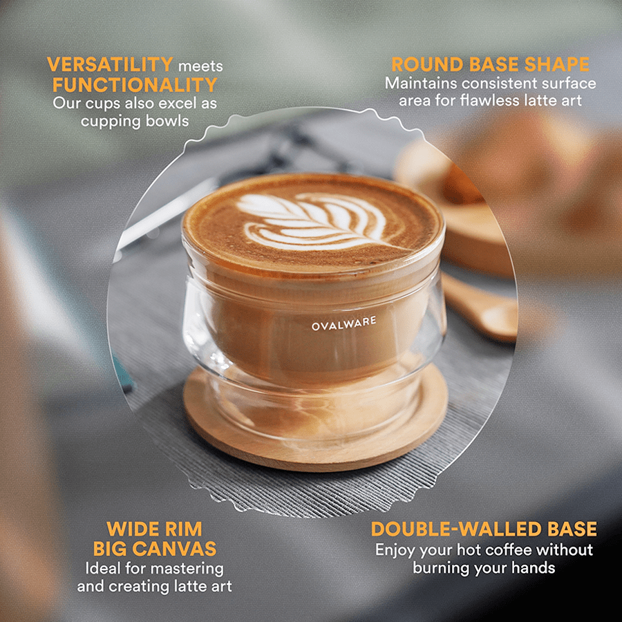 SET OF 2 DOUBLE WALL LATTE GLASSES 250ml - DYKE & DEAN