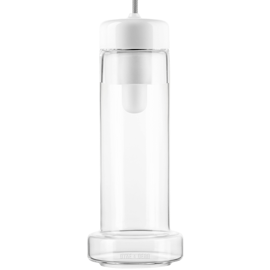 TUBA PORCELAIN CRYSTAL GLASS LIGHT PENDANTS - DYKE & DEAN