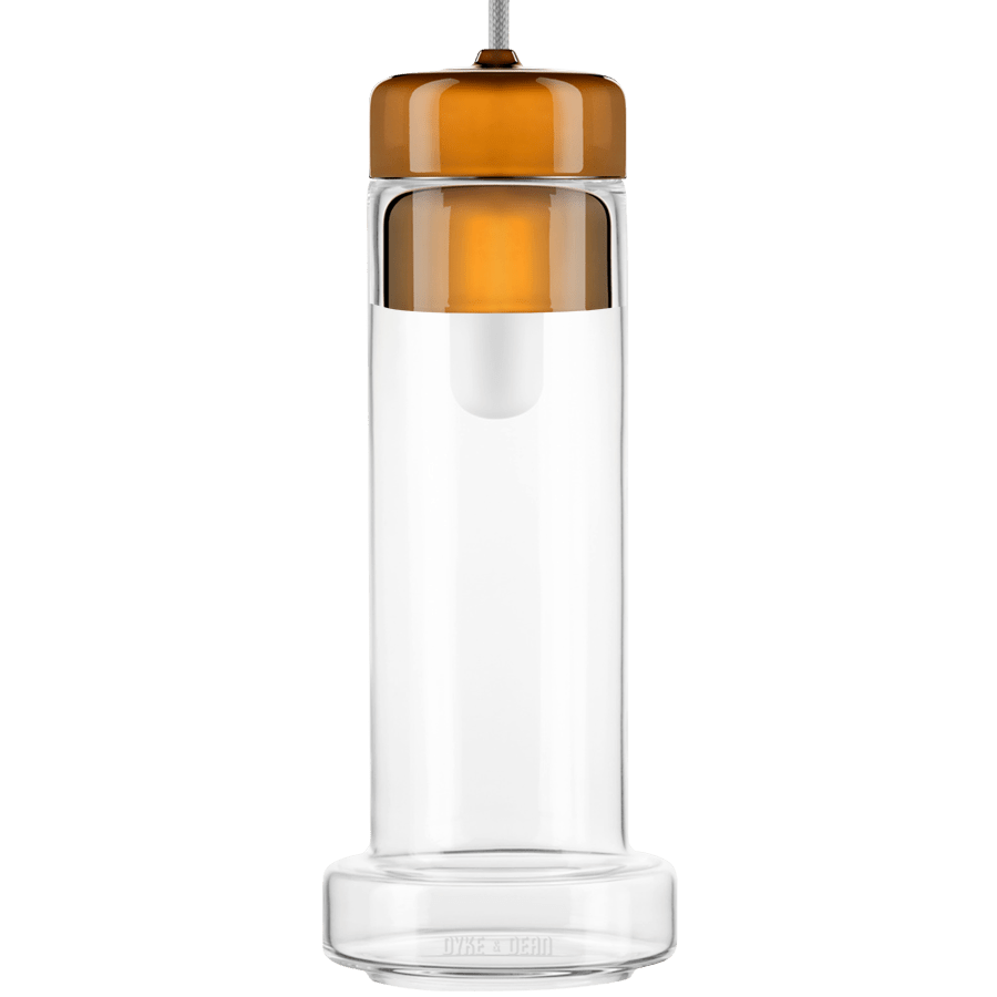 TUBA PORCELAIN CRYSTAL GLASS LIGHT PENDANTS - DYKE & DEAN