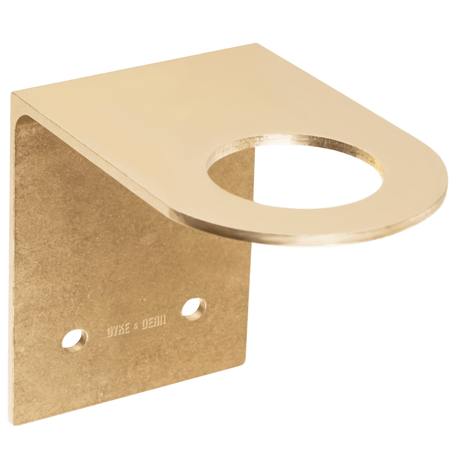 D&D SOAP PUMP WALL BRACKET DULL GOLD - DYKE & DEAN
