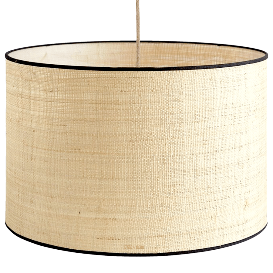 Wicker drum lamp shade clearance