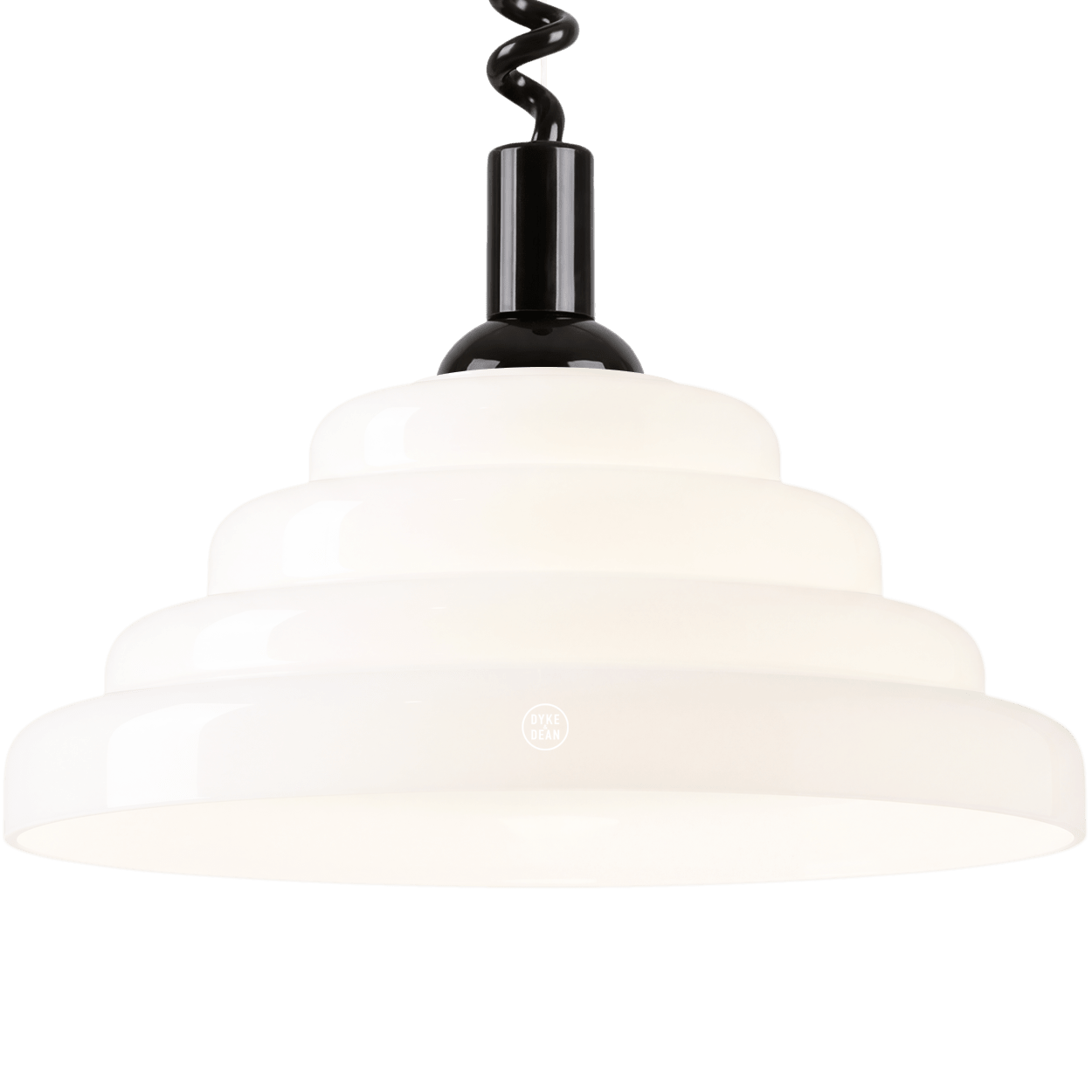 70s OPALINE RETRACTABLE CORD LIGHT - DYKE & DEAN