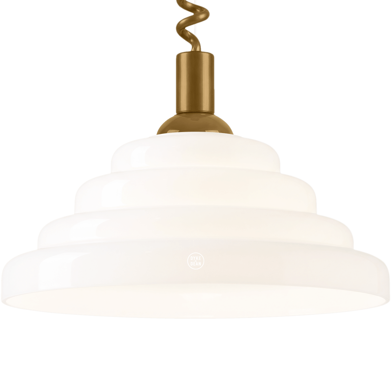 70s OPALINE RETRACTABLE CORD LIGHT - DYKE & DEAN