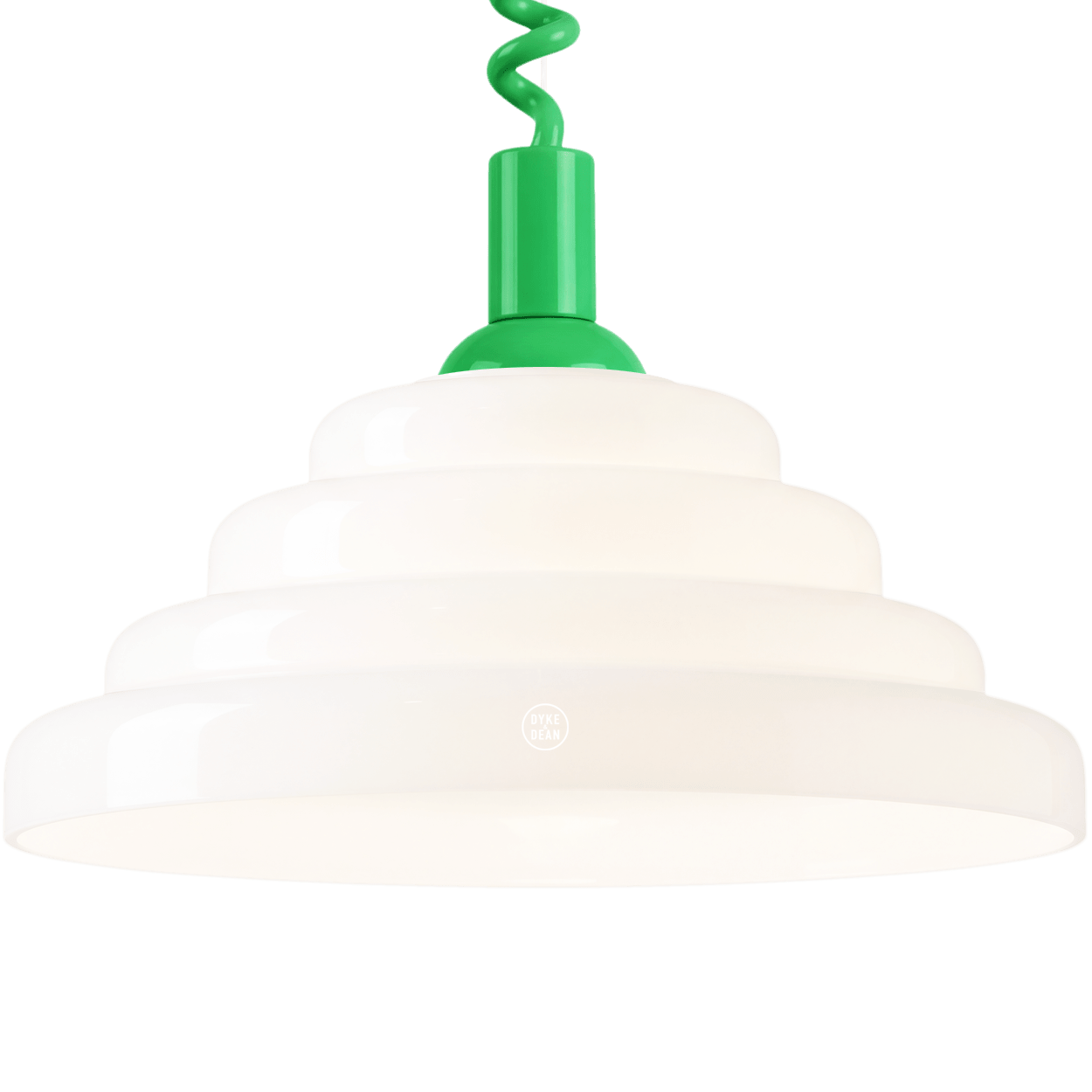 70s OPALINE RETRACTABLE CORD LIGHT - DYKE & DEAN