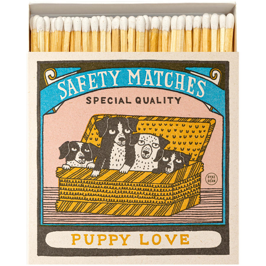 PUPPY LOVE LUXURY SAFETY MATCHES - UTILITY - DYKE & DEAN  - Homewares | Lighting | Modern Home Furnishings