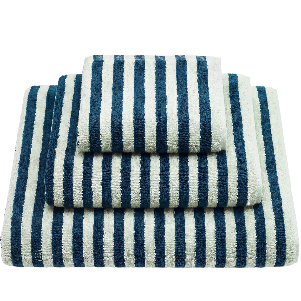 NARAM BATH TOWELS SEA FOAM & DEEP TEAL