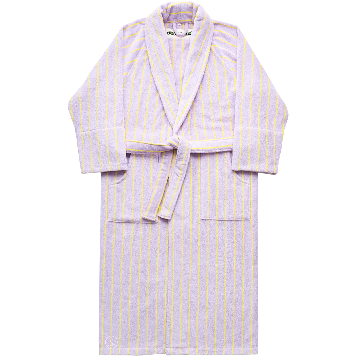 NARAM BATH ROBE LILAC & NEON YELLOW