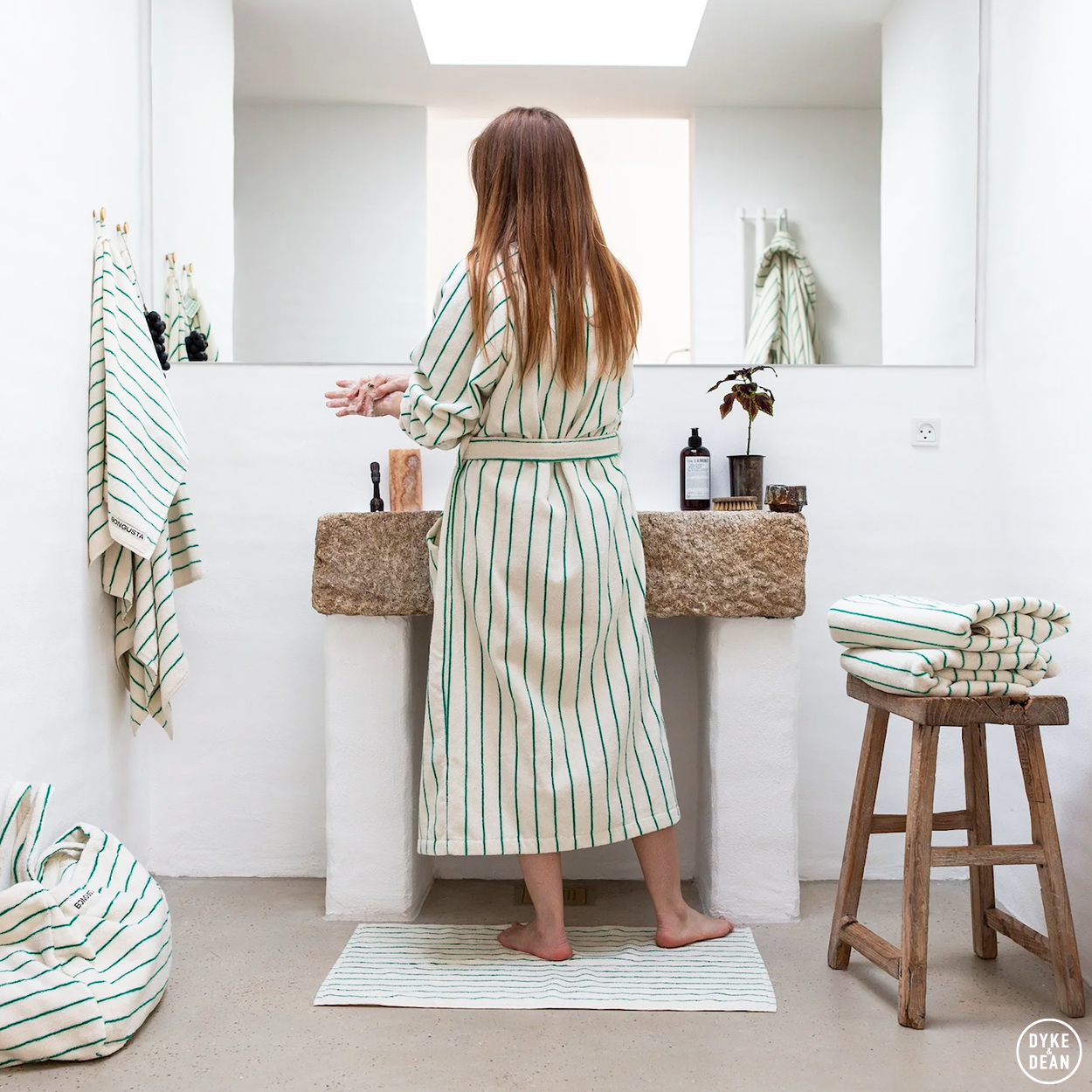 NARAM BATH TOWELS PURE WHITE & GRASS