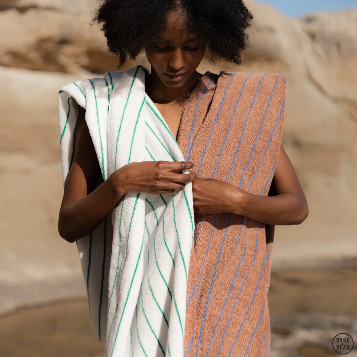 NARAM BATH TOWELS PURE WHITE & GRASS