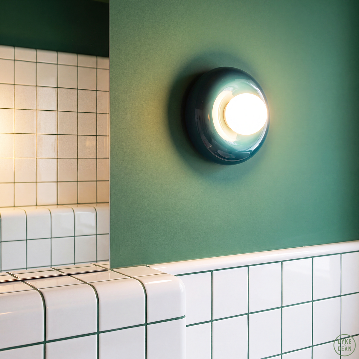 FERROLUCE BUMBUM CERAMIC DISC SCONCE WALL LIGHT LARGE