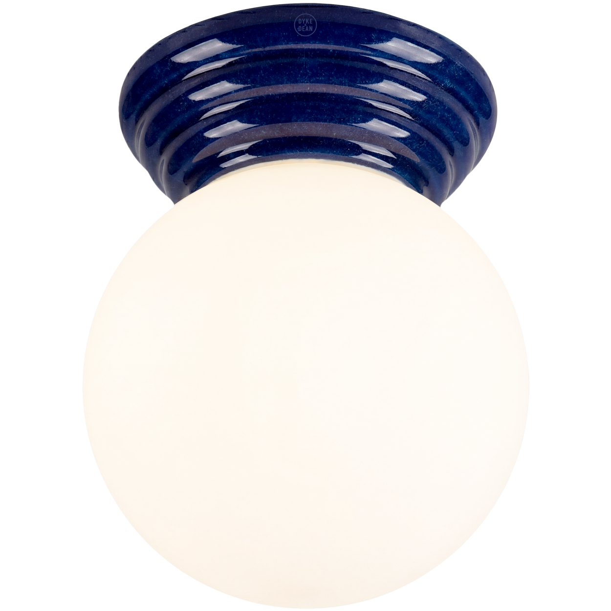 BLUE CERAMIC SCONCE WATERPROOF OPAL GLOBE CEILING LIGHT