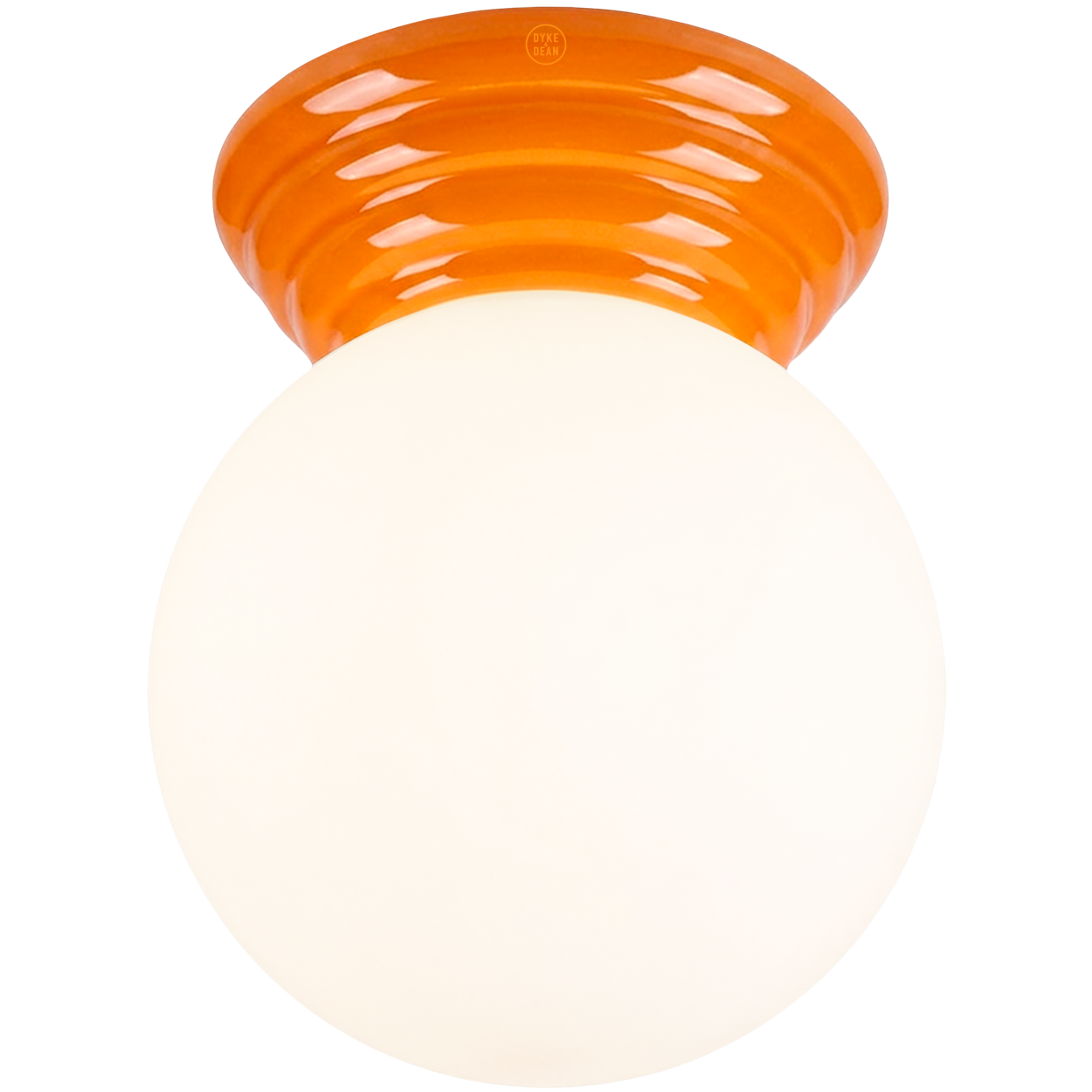 ORANGE CERAMIC SCONCE WATERPROOF OPAL GLOBE CEILING LIGHT