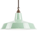 DYKE & DEAN PENDANT LAMPSHADE MINT GREEN WITH HOOK & CHAIN SET