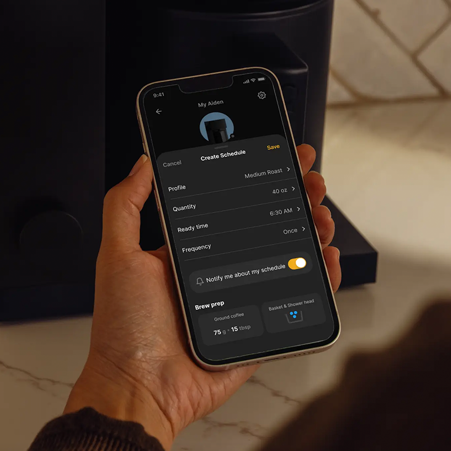 FELLOW WHITE AIDEN PRECISION COFFEE MAKER