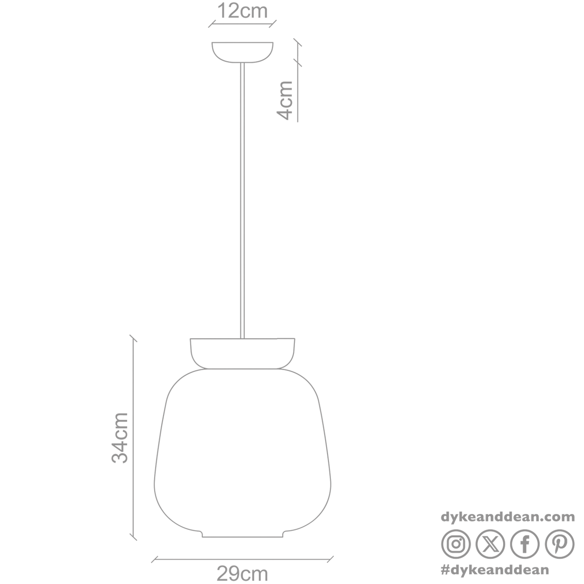 CORCOVADO CERAMIC GLASS PENDANT LIGHT
