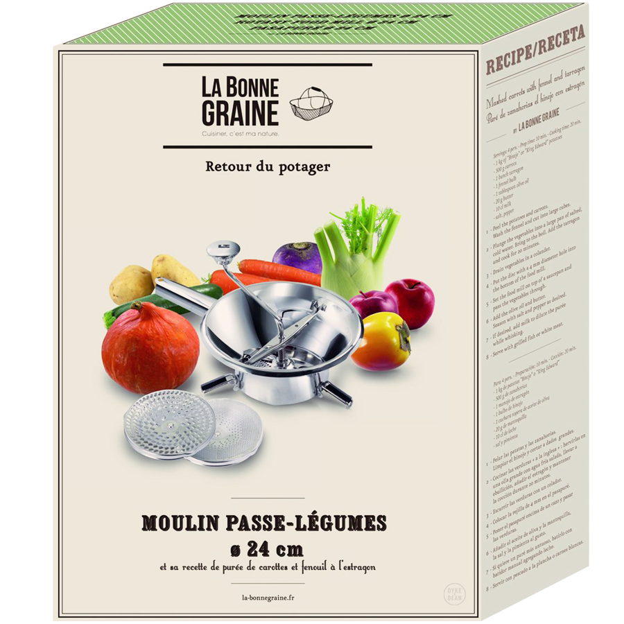 LA BONNE GRAINE VEGETABLE CUTTER AND ROTARY SIEVE