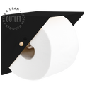 BLACK TRIANGLE WALL TOILET ROLL HOLDER OUTLET