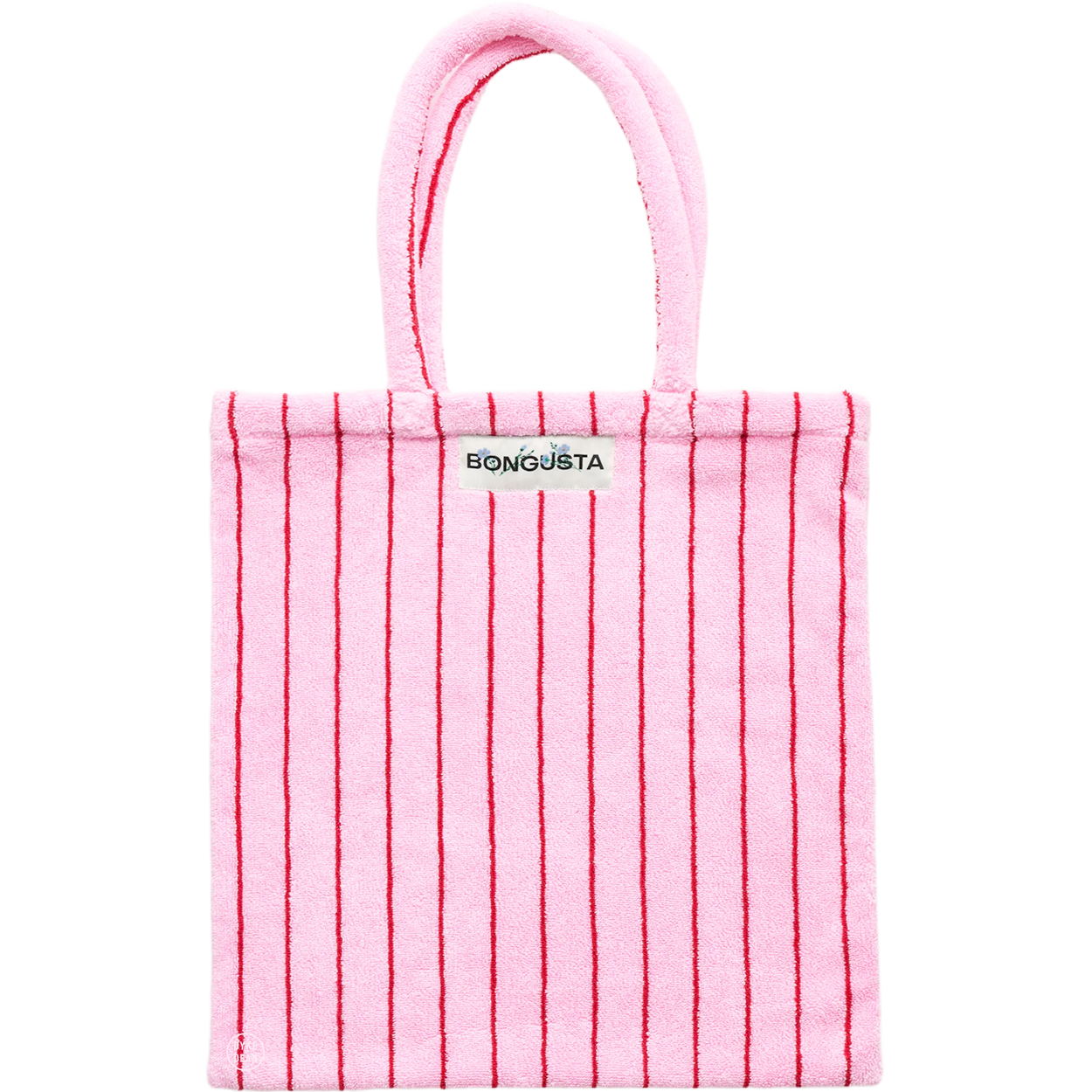 TOWEL FABRIC TOTE BAG PINK