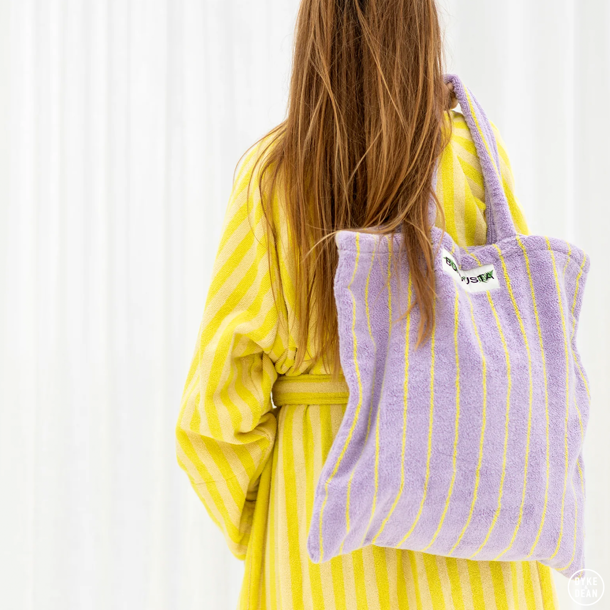 NARAM BATH ROBE PRISTINE & NEON YELLOW