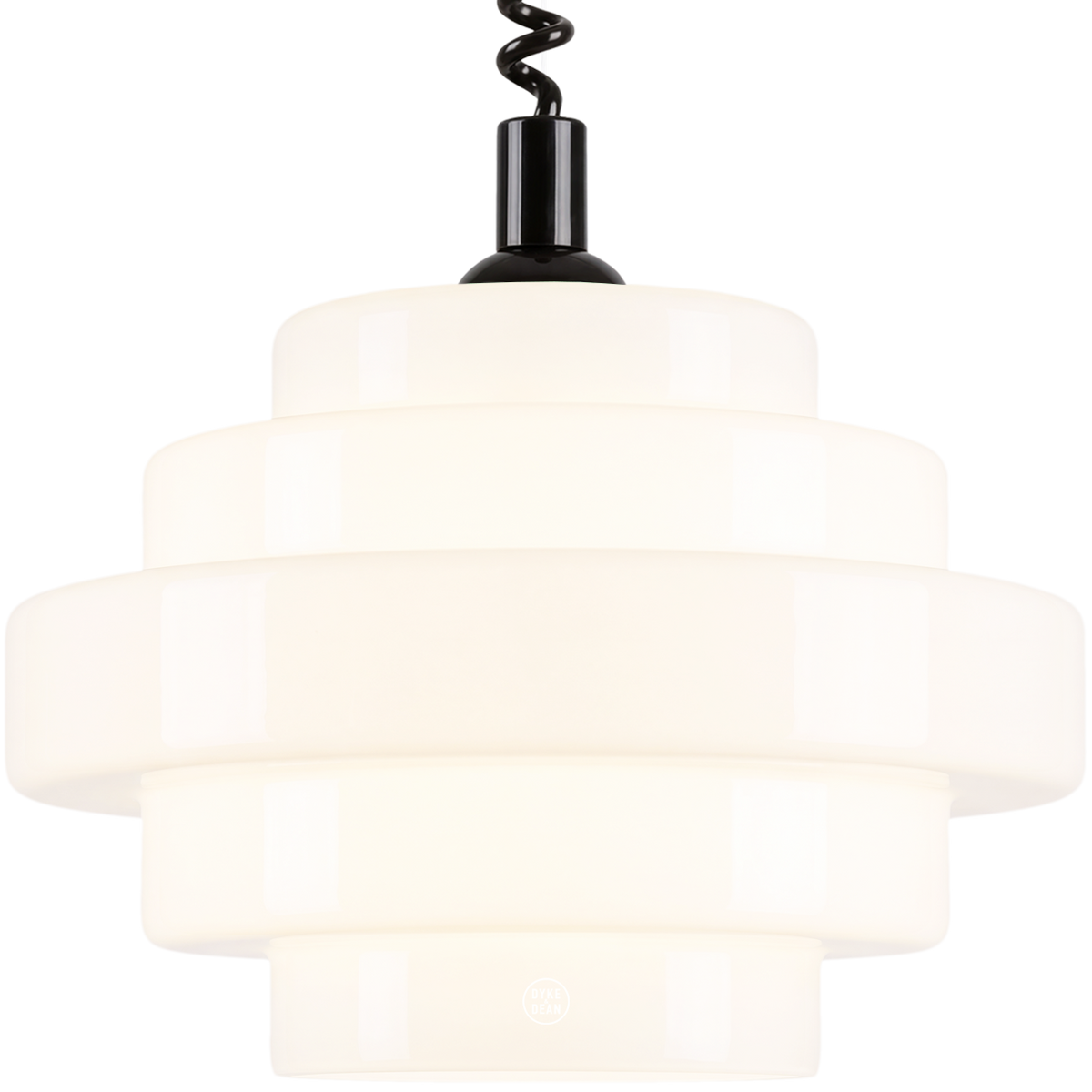 SMALL BAUHAUS OPALINE RETRACTABLE CORD LIGHT
