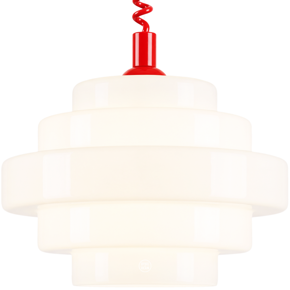 SMALL BAUHAUS OPALINE RETRACTABLE CORD LIGHT