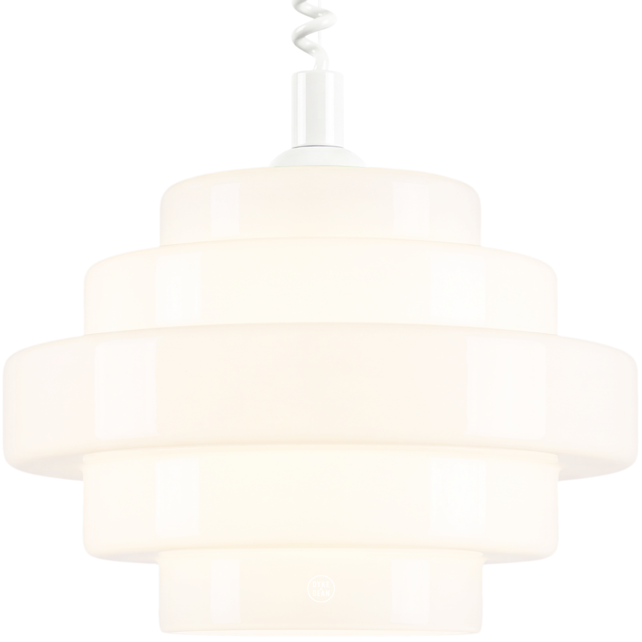SMALL BAUHAUS OPALINE RETRACTABLE CORD LIGHT