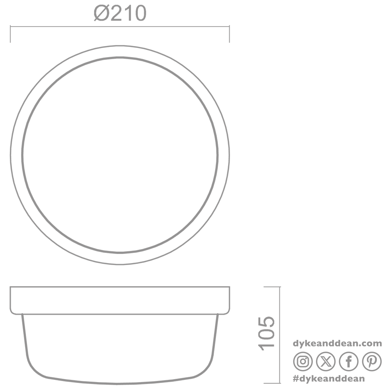 BROWN RIM ROUND WALL & CEILING BULKHEAD LIGHT