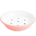 Enamel soap dish pink