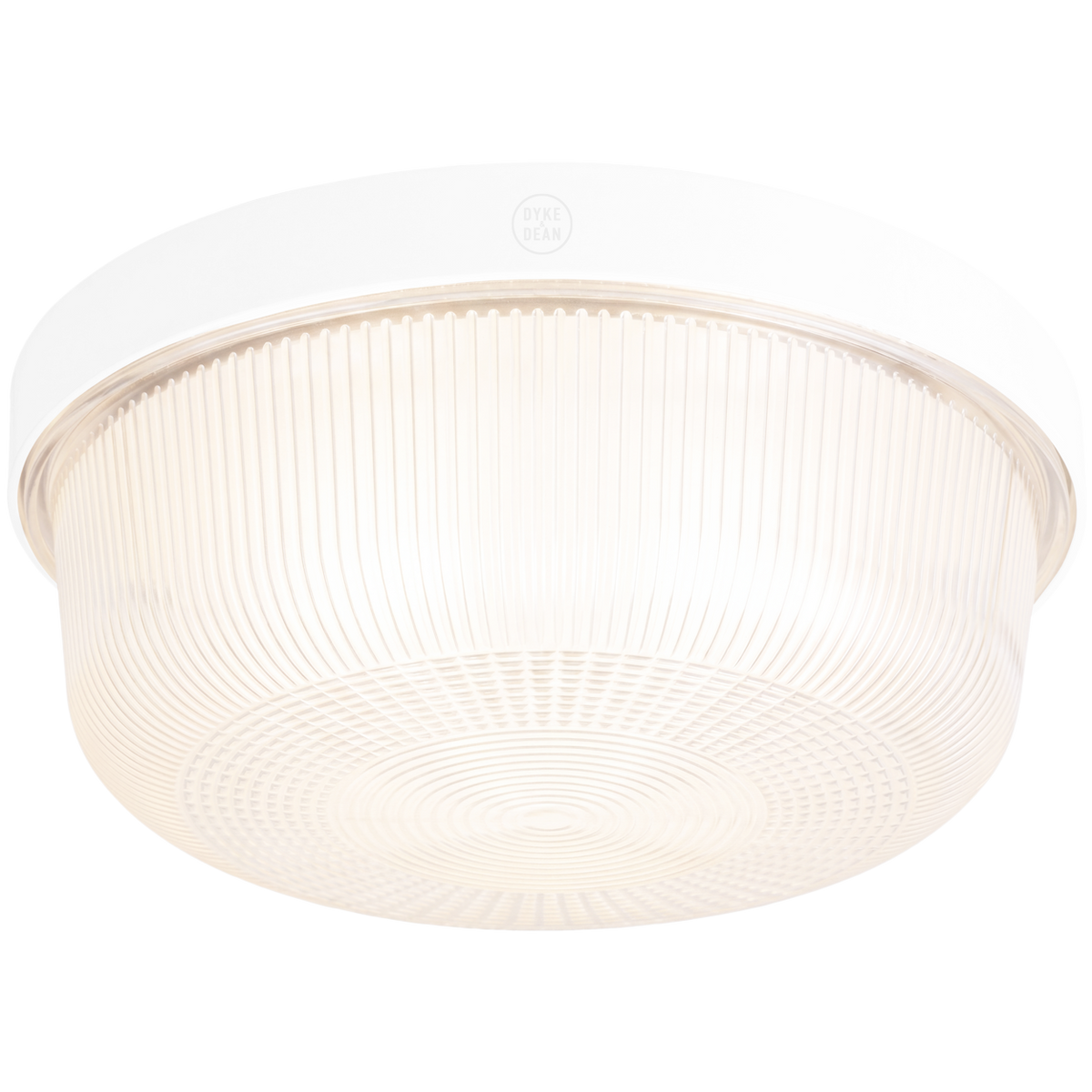 WHITE INDUSTRIAL ROUND WALL & CEILING BULKHEAD LIGHT