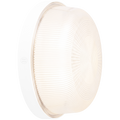 WHITE INDUSTRIAL ROUND WALL & CEILING BULKHEAD LIGHT