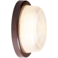 BROWN RIM ROUND WALL & CEILING BULKHEAD LIGHT