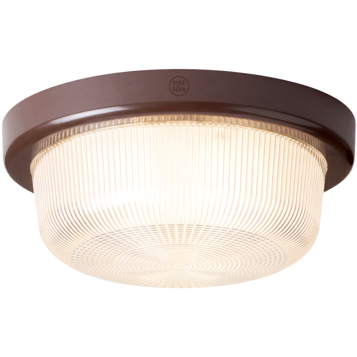 BROWN RIM ROUND WALL & CEILING BULKHEAD LIGHT