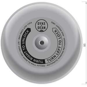 HOTEL RETRACTABLE CLOTHING LINE CHROME -  - DYKE & DEAN  - Homewares | Lighting | Modern Home Furnishings