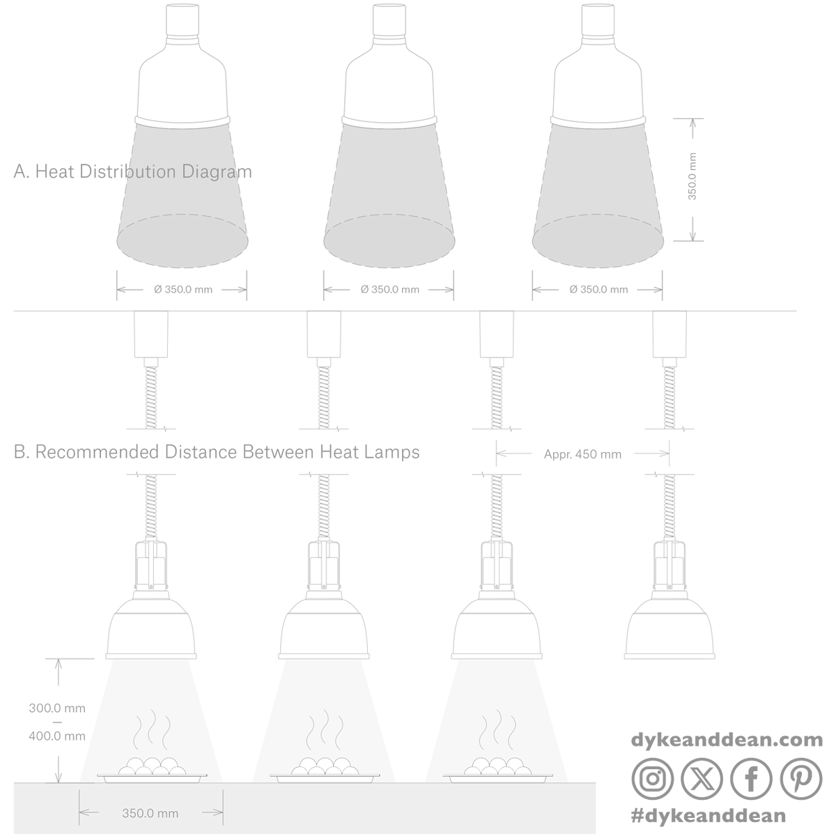 Stay hot heat lamp pendant focus IO cord colour