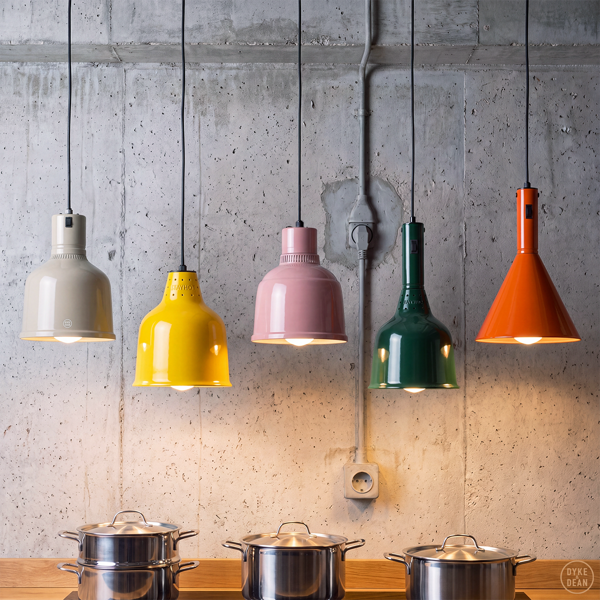 Stay hot heat lamp pendant trattoria 1223 colour