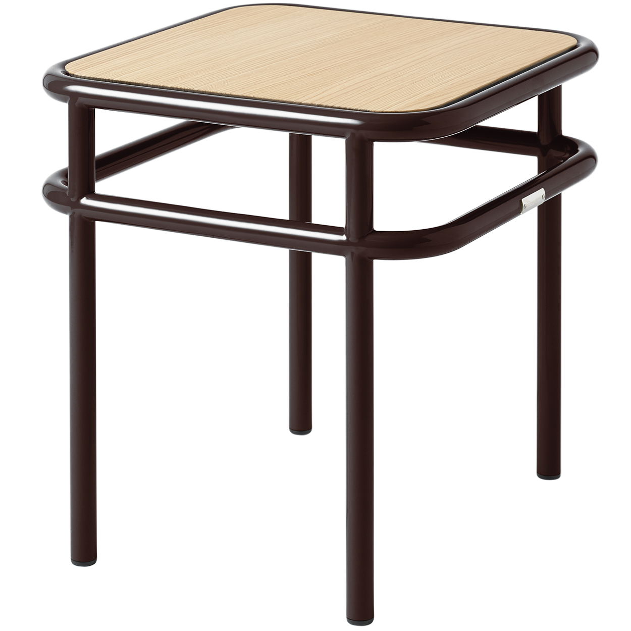 TOLIX UD SIDE TABLE NATURAL OAK TOP
