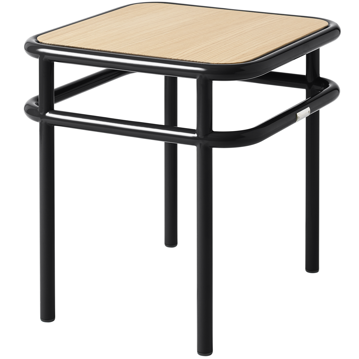 TOLIX UD SIDE TABLE NATURAL OAK TOP
