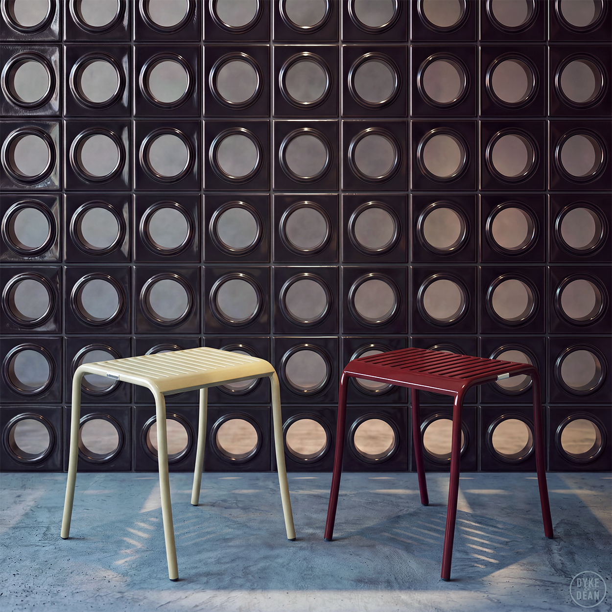 TOLIX PATIO STOOL