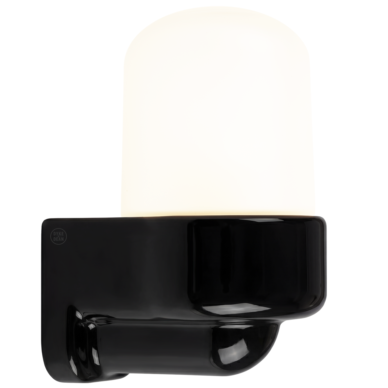 BLACK FROSTED PORCELAIN WATERPROOF SAUNA WALL LIGHT