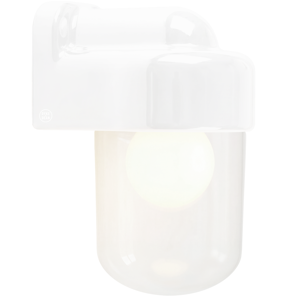 WHITE CLEAR PORCELAIN WATERPROOF SAUNA WALL LIGHT