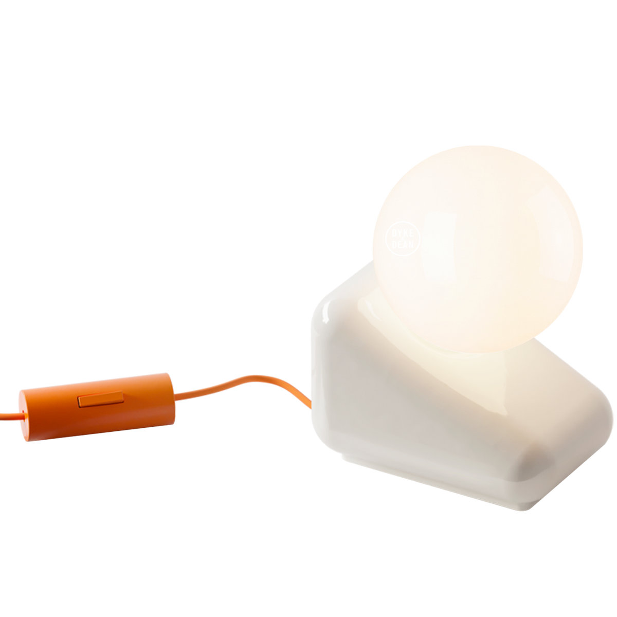 FLIP CERAMIC OPAL GLOBE TABLE LIGHT