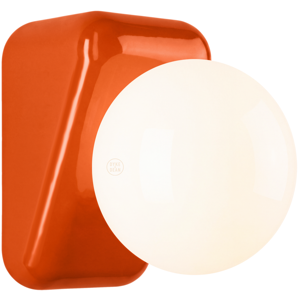 FLIP CERAMIC OPAL GLOBE WALL LIGHT