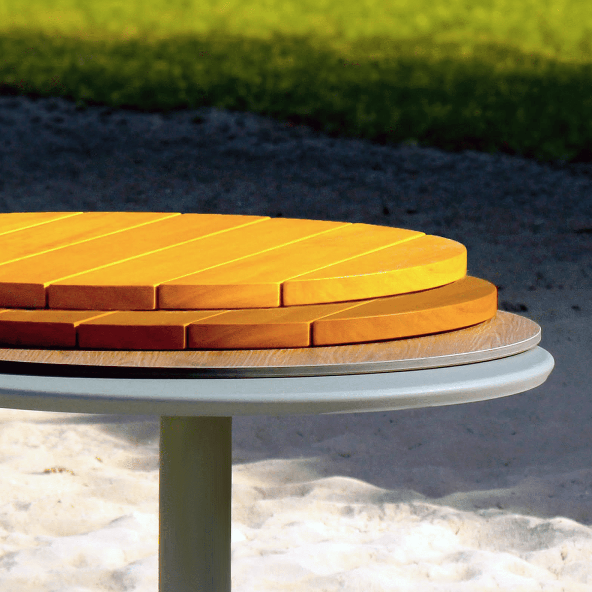 ADICO MAR TABLE 60 WOOD TOP - DYKE & DEAN