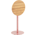 ADICO PLANA ROUND FOLDING HIGH TABLE WOOD TOP - DYKE & DEAN