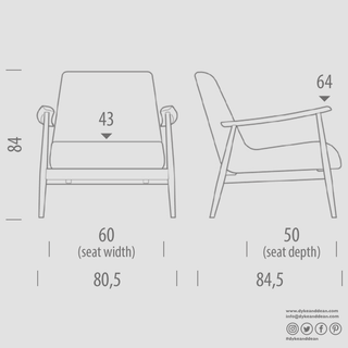ASKA LOUNGE CHAIR OAK - DYKE & DEAN