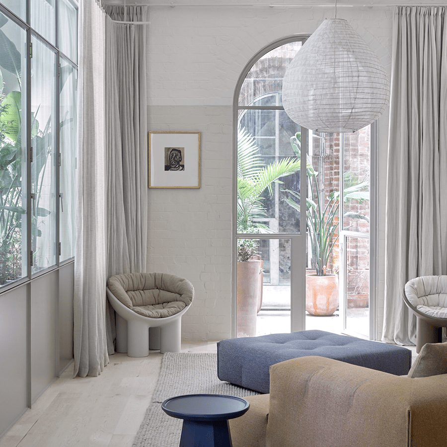 BALI LINEN LIGHT SHADE 35CM - DYKE & DEAN